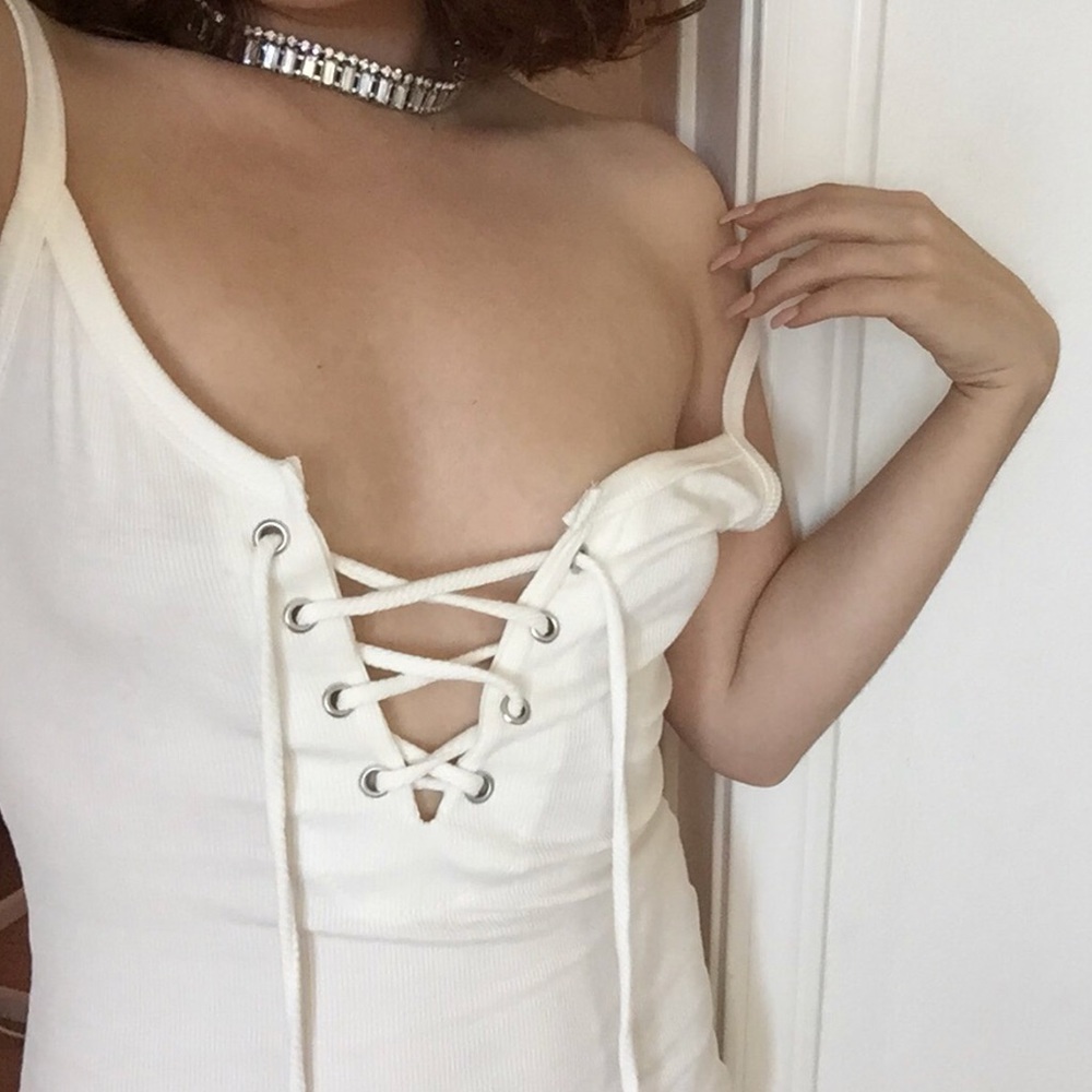 White dress from fashion nova